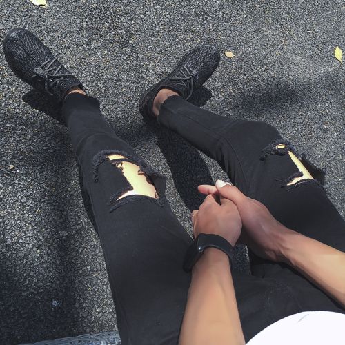 Jeans pieds Slim pour été - Ref 1470608