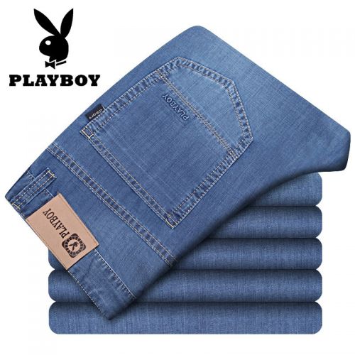 Jeans pour jeunesse coupe droite PLAYBOY en coton été - Ref 1470679