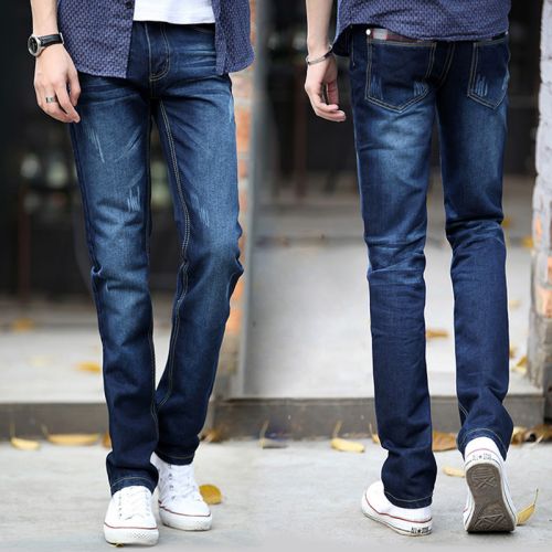Jeans pour jeunesse coupe droite en coton été - Ref 1470718
