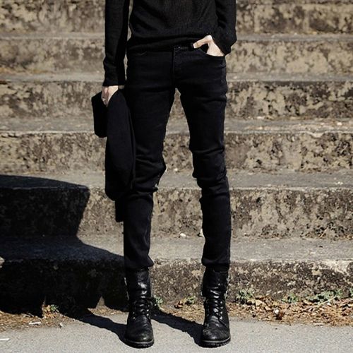 Jeans pour adolescent pieds Slim Coton polyester polyuréthane élastique fibre spandex été - Ref 1470726