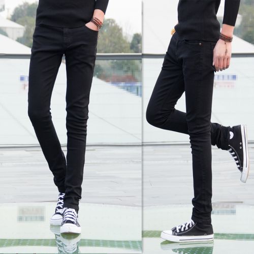 Jeans pour adolescent pieds Slim en coton automne - Ref 1470774