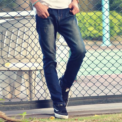 Jeans pour jeunesse pieds Slim en coton Quatre saisons - Ref 1470787