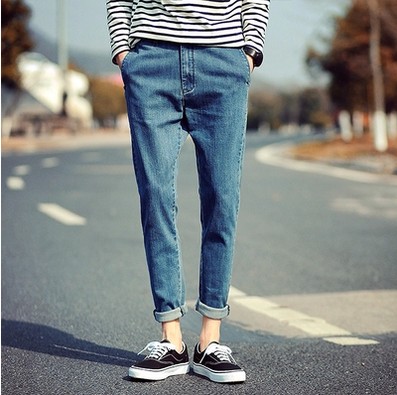 Jeans pour adolescent pieds Slim été - Ref 1470826