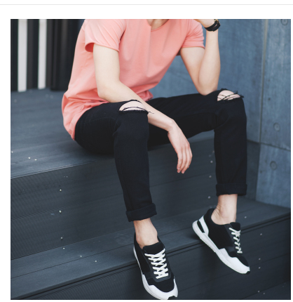 Jeans pour jeunesse pieds Slim en coton été - Ref 1470836