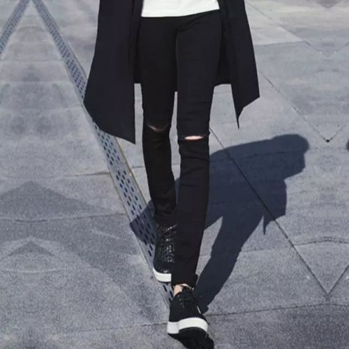 Jeans pour adolescent pieds Slim printemps - Ref 1470854