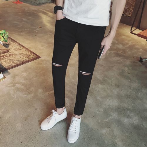 Jeans pour adolescent pieds Slim été - Ref 1470876