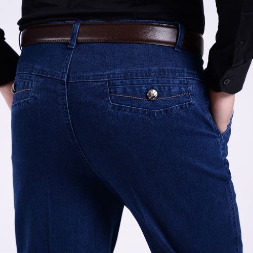 Jeans coupe droite en coton pour automne - Ref 1470901