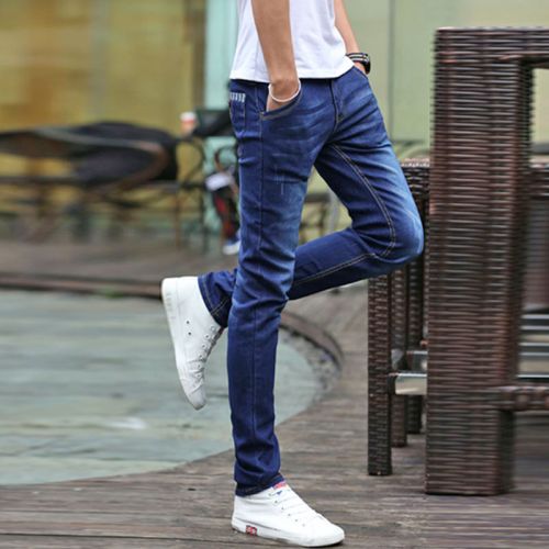 Jeans pour adolescent pieds Slim en coton automne - Ref 1470907