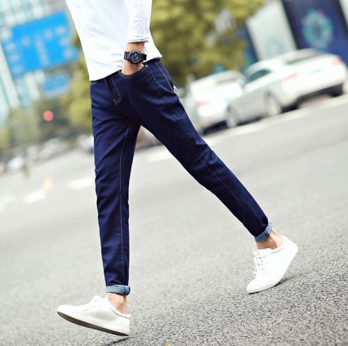 Jeans pour adolescent pieds Slim en coton automne - Ref 1470910