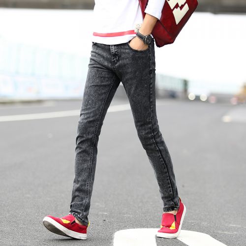 Jeans pour jeunesse pieds Slim en Résine de fibres coton Quatre saisons - Ref 1470914