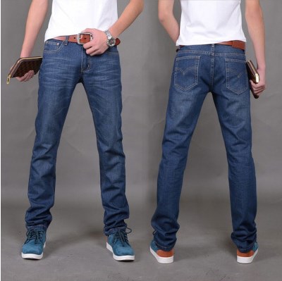 Jeans pour adolescent coupe droite en coton Quatre saisons - Ref 1470956