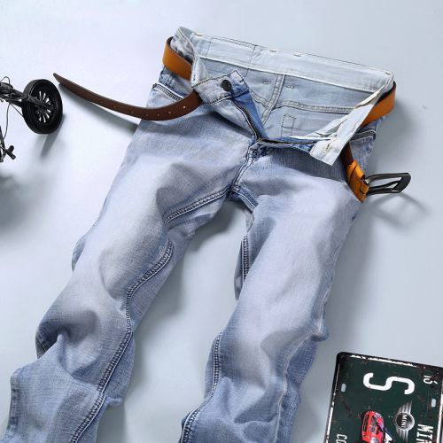 Jeans pour jeunesse coupe droite en coton automne - Ref 1471037