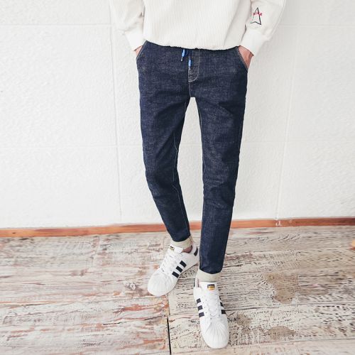 Jeans pour adolescent pieds Slim en coton automne - Ref 1473524