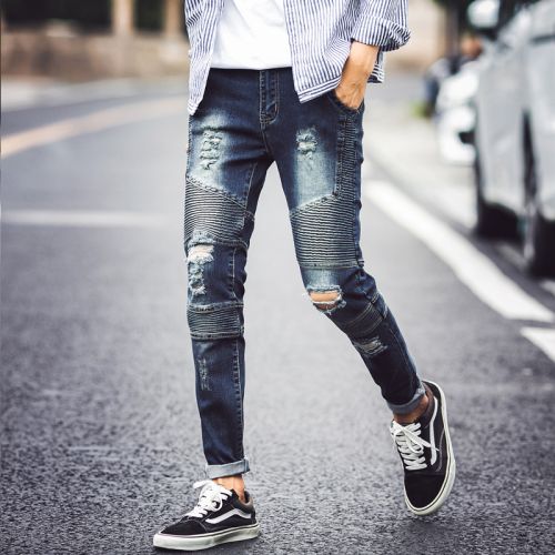 Jeans pour adolescent Sarouel en coton Quatre saisons - Ref 1473801