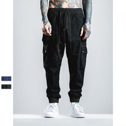 Jeans pour jeunesse pieds Slim en coton été - Ref 1473951