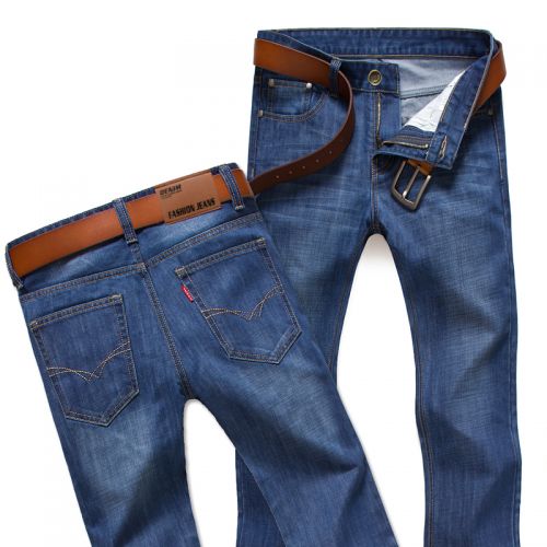 Jeans pour jeunesse coupe droite en coton automne - Ref 1474138