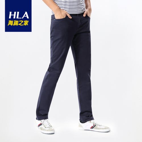 Jeans pour jeunesse coupe droite HEILAN HOME en coton printemps - Ref 1474160