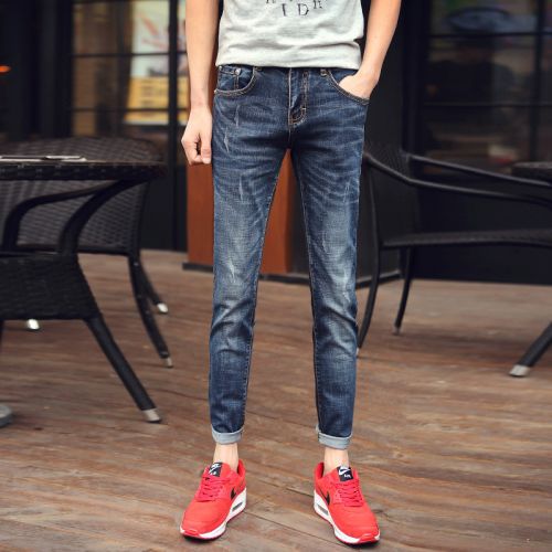 Jeans pour adolescent pieds Slim HAMMERLET en coton été - Ref 1474162