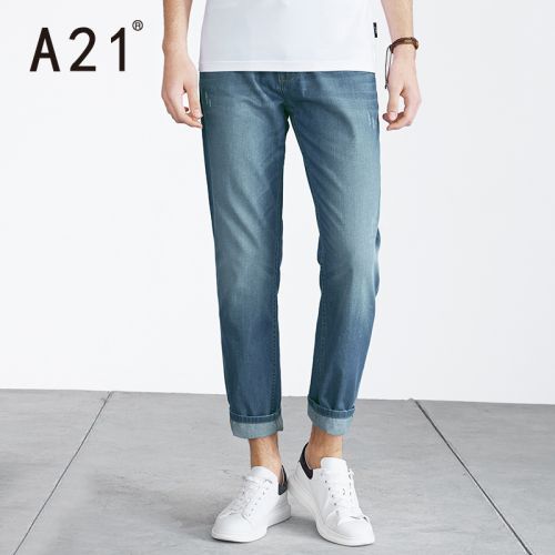 Jeans pour jeunesse coupe droite en coton automne - Ref 1474189