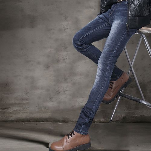 Jeans pour jeunesse pieds Slim en coton Quatre saisons - Ref 1474213