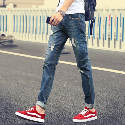 Jeans pour grands chantiers pieds Slim en coton automne - Ref 1474261
