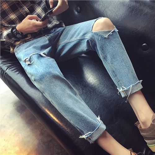 Jeans pour adolescent droite automne - Ref 1474683