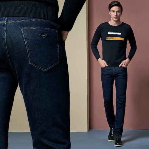 Jeans pour jeunesse coupe droite en coton automne - Ref 1474814