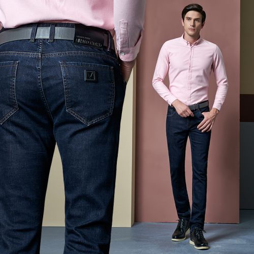 Jeans pour jeunesse coupe droite en coton automne - Ref 1474815