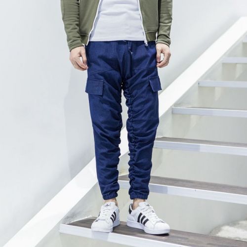 Jeans pour jeunesse pieds Slim en coton printemps - Ref 1475667