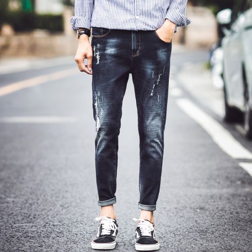 Jeans pour adolescent Sarouel en coton Quatre saisons - Ref 1475774