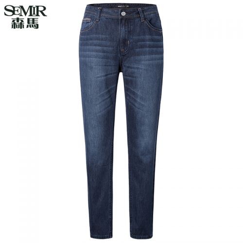 Jeans pour jeunesse coupe droite SEMIR en coton hiver - Ref 1477087