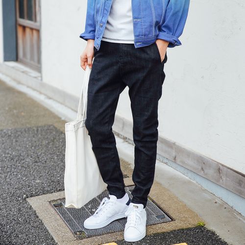 Jeans pour jeunesse pieds Slim en coton automne - Ref 1477223
