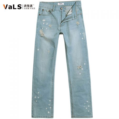 Jeans pour jeunesse coupe droite VALS en coton été - Ref 1477780