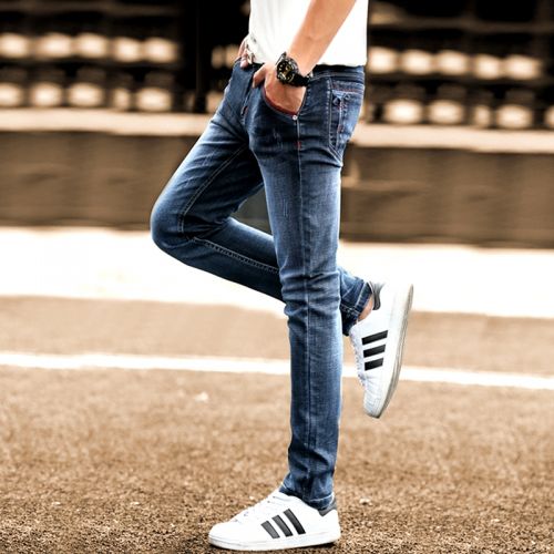 Jeans pour adolescent pieds Slim KEIDENLION en coton automne - Ref 1477874