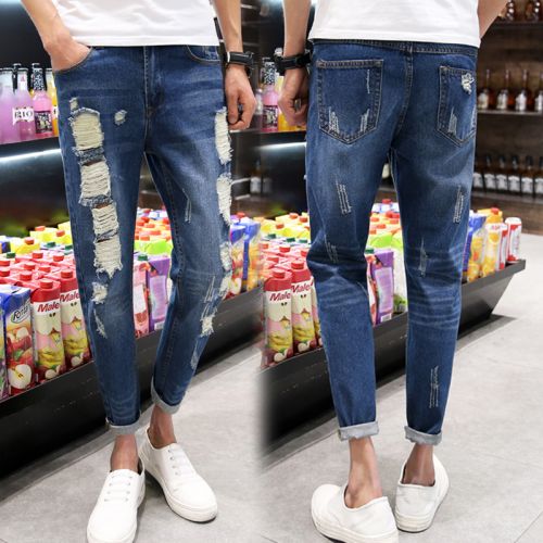 Jeans pour adolescent Sarouel en coton été - Ref 1477902