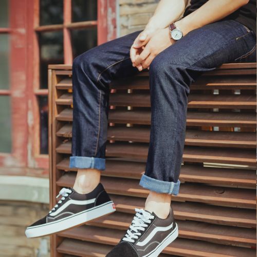 Jeans pour jeunesse coupe droite TONLION Quatre saisons - Ref 1477921