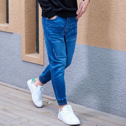Jeans pour jeunesse Sarouel JEANSWEST Coton, fibre élastique de polyuréthane spandex printemps - Ref 1478585