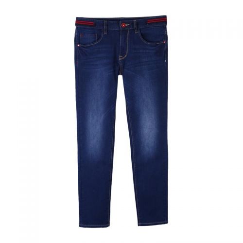 Jeans pour jeunesse pieds Slim JEANSWEST Coton de fibres polyester polyuréthane élastique fibre spandex automne - Ref 1478630