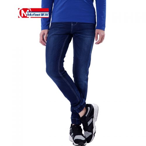 Jeans pour jeunesse MOFEEL Coton, de fibres polyester fibre élastique polyuréthane spandex printemps - Ref 1478702