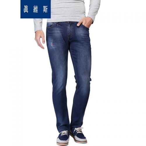 Jeans pour jeunesse JEANSWEST Coton polyester polyuréthane élastique fibre spandex automne - Ref 1478763