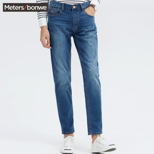 Jeans pour jeunesse METERS BONWE Coton fibre élastique de polyuréthane spandex printemps - Ref 1478939