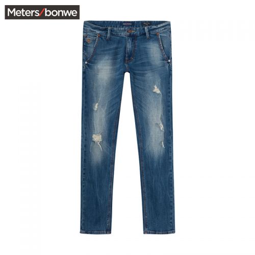 Jeans pour adolescent METERS BONWE en coton automne - Ref 1479170
