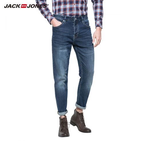 Jeans pour jeunesse pieds Slim JACK JONES Coton, polyester fibre élastique de polyuréthane spandex Quatre saisons - Ref 1479317