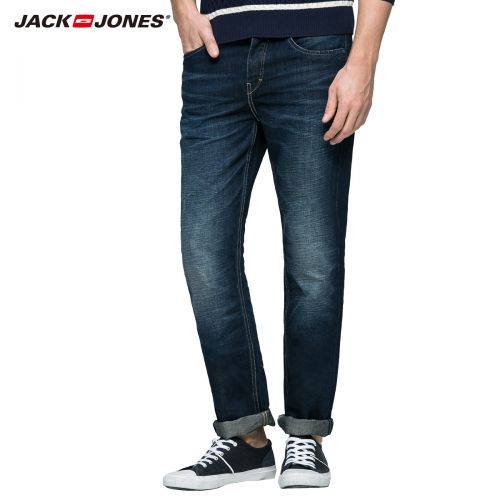 Jeans pour jeunesse coupe droite JACK JONES coton, lin printemps - Ref 1479350