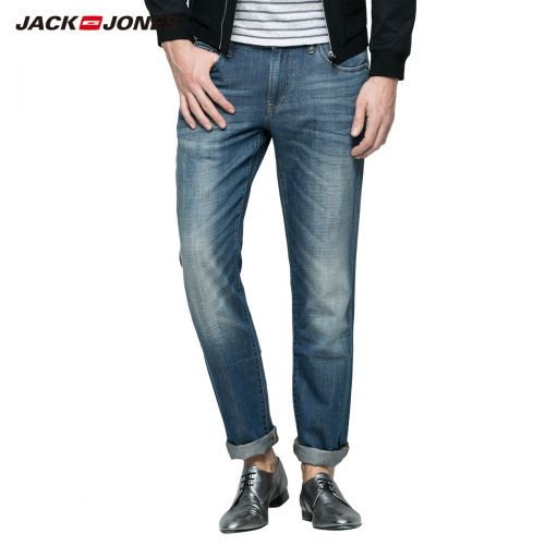 Jeans pour jeunesse pieds Slim JACK JONES draps en coton été - Ref 1479421
