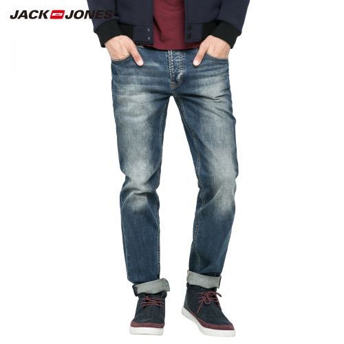 Jeans pour jeunesse coupe droite JACK JONES Coton, fibre élastique de polyuréthane spandex Quatre saisons - Ref 1479541