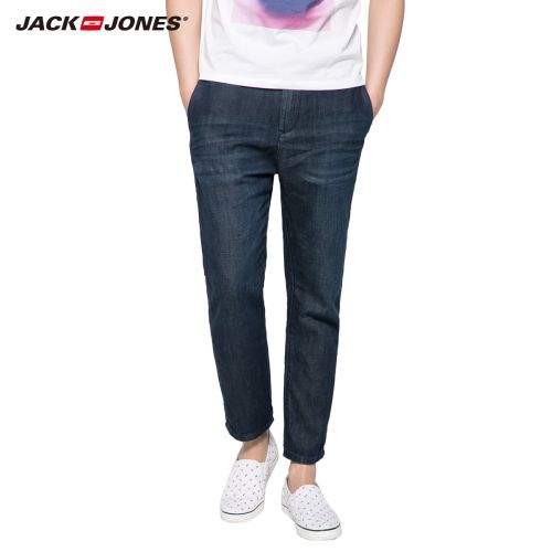 Jeans pour jeunesse coupe droite JACK JONES en coton été - Ref 1479579