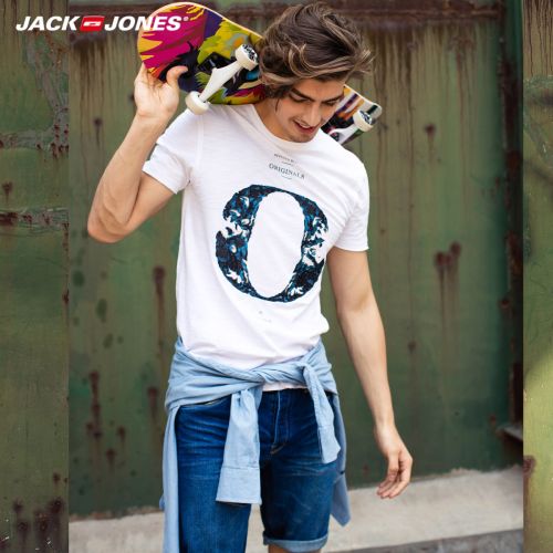 Jeans pour jeunesse coupe droite JACK JONES en coton été - Ref 1479683