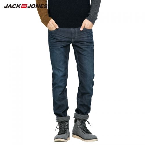 Jeans pour jeunesse pieds Slim JACK JONES en coton hiver - Ref 1479686