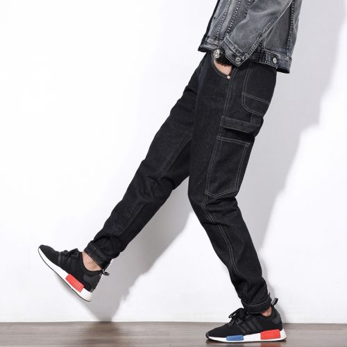 Jeans pour grands chantiers coupe droite en coton automne - Ref 1479825